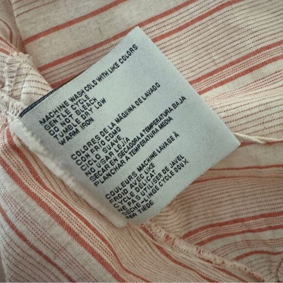 NEW Simply Noelle linen blend tunic button down blouse - Picture 5 of 8